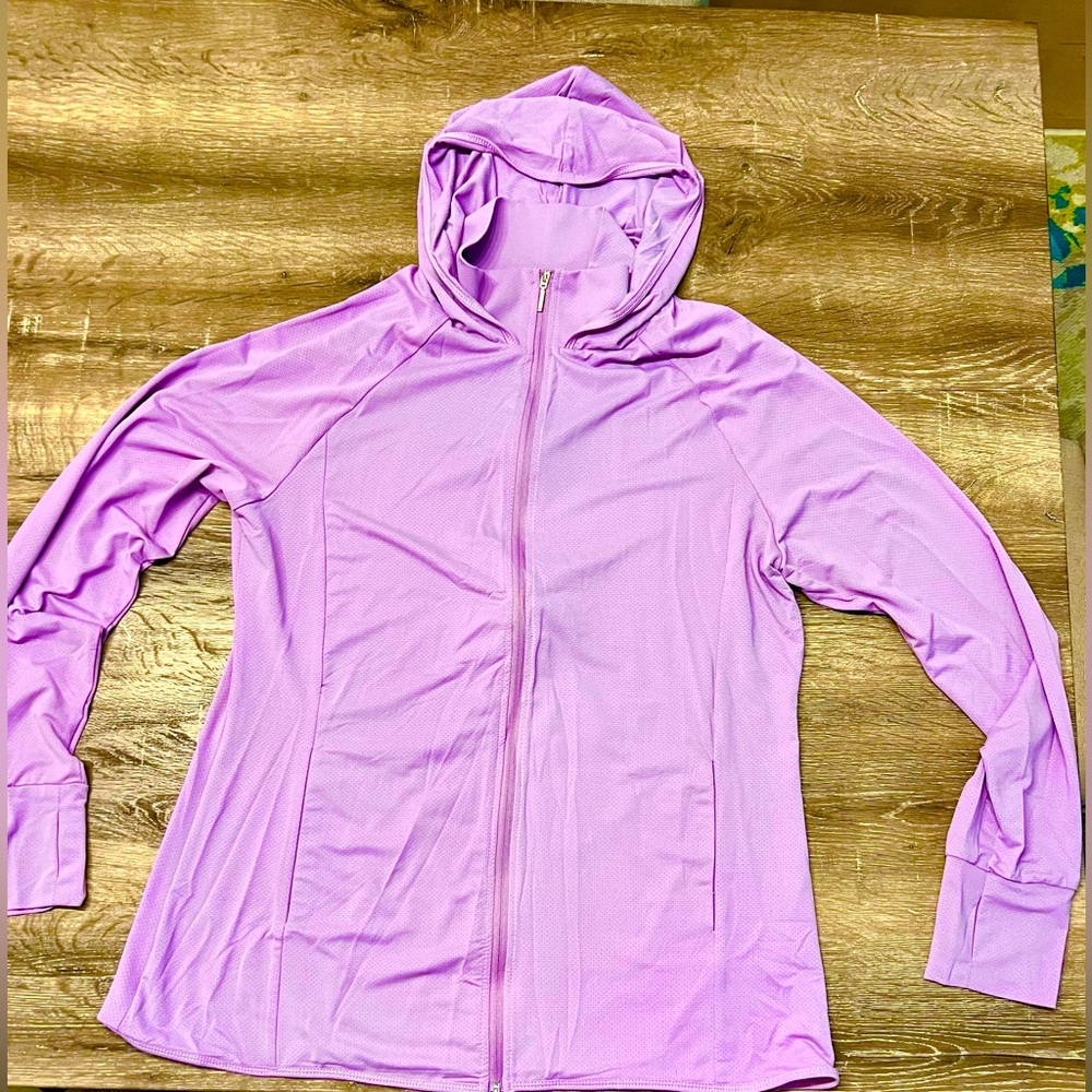 NWOT Cestyle Lavender Zip-up Activewear Jacket - Sz. XL